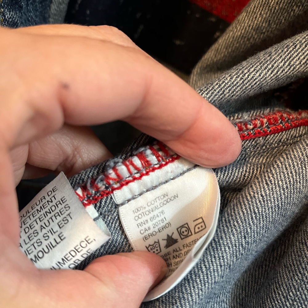 Vintage Tommy Hilfiger Blue Denim Button Up Jean Jacket Made in Turkey XL - Picture 5 of 7